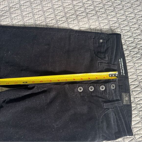 AG Isabelle Button-Up High-Rise Straight Cut Black Corduroy Jeans. Size 26 - Picture 9 of 11